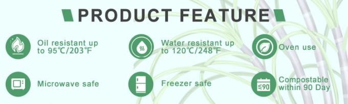 PFAS FREE 6 7 9 10inch Disposable Party Tableware 100% Compostable Disposable Sugarcane Tableware Bagasse Round Plates 6