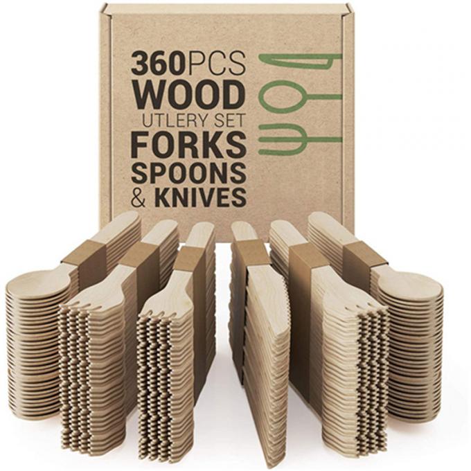 GZ Bio Spoons Manufacturers in China Kitchen Utensils Restaurant Disposable Cutlery Made of Colored Wood for Camping 0