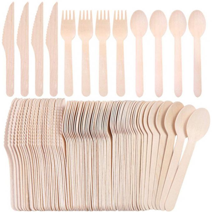 GZ Bio Spoons Manufacturers in China Kitchen Utensils Restaurant Disposable Cutlery Made of Colored Wood for Camping 4