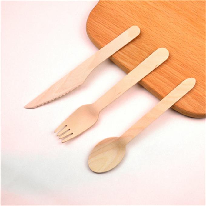 GZ Bio Spoons Manufacturers in China Kitchen Utensils Restaurant Disposable Cutlery Made of Colored Wood for Camping 5
