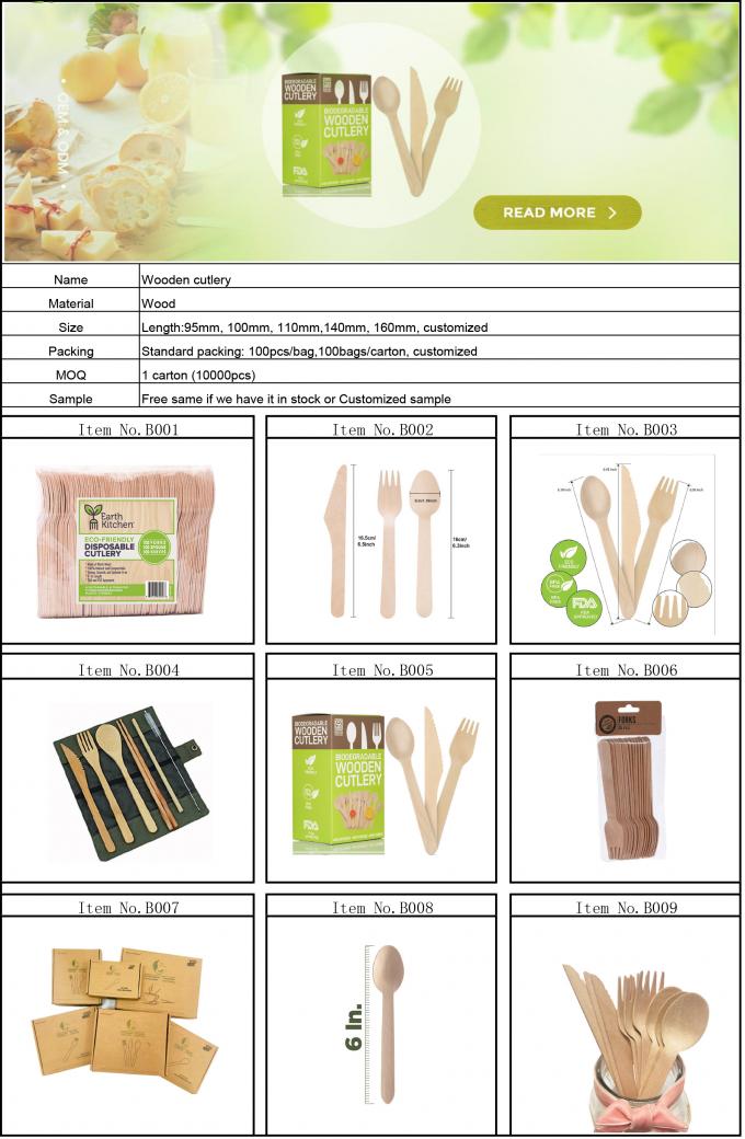 GZ Bio Spoons Manufacturers in China Kitchen Utensils Restaurant Disposable Cutlery Made of Colored Wood for Camping 7