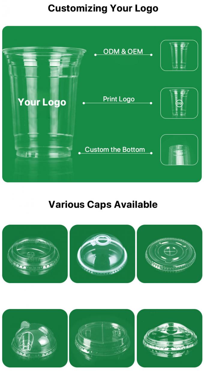 فنجان‌های سس کوچک مینی ۱ اونس، ۲ اونس، ۳ اونس، ۴ اونس، ۵ اونس، ۶ اونس با درب، قابل کمپوست ۱۰۰٪ PLA، سرویس OEM 4