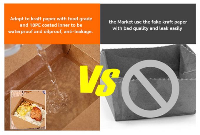 ফাস্ট ফুড ফ্রেঞ্চ ফ্রাই, হ্যামবার্গার, বার্গার প্যাকেজিং বক্সের জন্য কাস্টম ডিজাইন ডিসপোজেবল কার্ডবোর্ড টেক অ্যাওয়ে ক্রাফ্ট বক্স 4