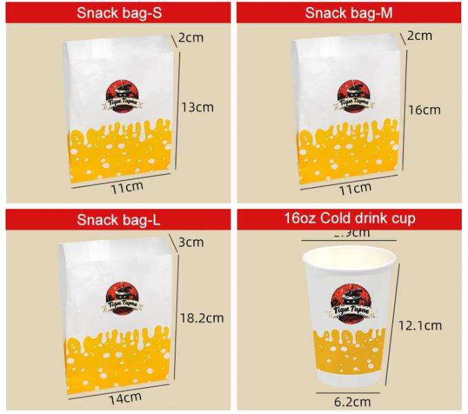 Custom Printed Fast Food Packaging Boxes Take Away Disposable Chicken Wing Fried Chicken French Fry Burger Chips Box 8