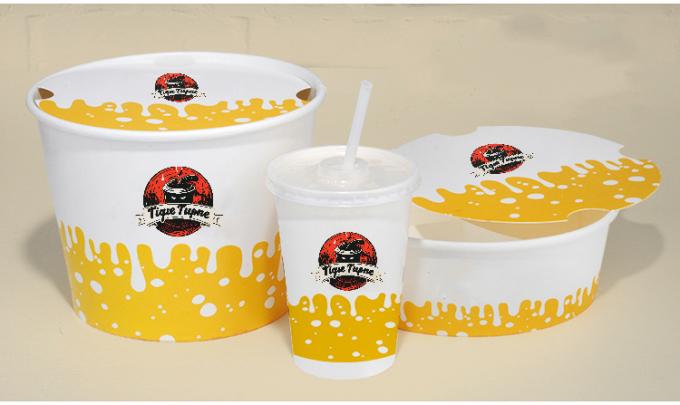 Custom Printed Fast Food Packaging Boxes Take Away Disposable Chicken Wing Fried Chicken French Fry Burger Chips Box 9