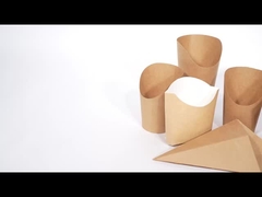 Kraft Paper French Fries Cup Fast Food Packaging Container Fried Snack Takeaway Box